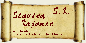 Slavica Kojanić vizit kartica